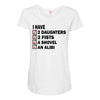 i have 2 daughter Maternity Scoop Neck T-shirt