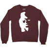 sax player lady face optical illusion Crewneck Sweatshirt