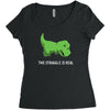 the struggle is real Women's Triblend Scoop T-shirt