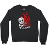 skull &amp; flames Crewneck Sweatshirt
