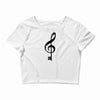 the music is the key Crop Top