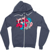 rhino splat Zipper Hoodie