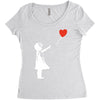 banksy style Women's Triblend Scoop T-shirt