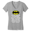 i'm not saying i'm batman funny Women's V-Neck T-Shirt