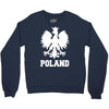 poland polska polish football flag new Crewneck Sweatshirt