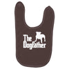 the dogfather  nerd retro der pate godfather fun Baby Bibs