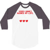 Video Games Ruined My Life 3/4 Sleeve Shirt