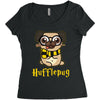 Hufflepug Women's Triblend Scoop T-shirt