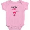Lucky Girl (Lucky Girl - Lucky Guy Couples Design) Baby Onesie