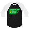gps logo free exit 63 beach haven 3/4 Sleeve Shirt