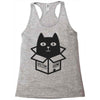 cats love boxes Racerback Tank