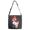 mario licking toad Adjustable Strap Totes