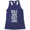 boat hair don't care Racerback Tank