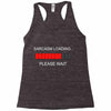 sarcasm loading Racerback Tank