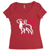 2015 year of the goat mandarin chinese Women's Triblend Scoop T-shirt