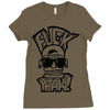 hip hop face Ladies Fitted T-Shirt