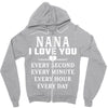 I Love You Nana Zipper Hoodie