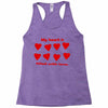 my heart is filled with love Racerback Tank