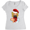 pop art christmas Women's Triblend Scoop T-shirt