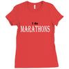 i do marathons Ladies Fitted T-Shirt