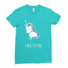 stabby the unicorn Ladies Fitted T-Shirt