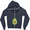Powered By Avocado Zipper Hoodie