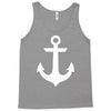 anchor black sailor vintage style navy nautical Tank Top