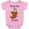 obey the beard Baby Onesie