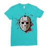 jason voorhees mask Ladies Fitted T-Shirt