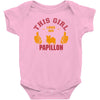 This Girl Loves Her Papillon Baby Onesie