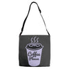 cool coffee please t shirt Adjustable Strap Totes