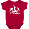 teamwork   mens funny Baby Bodysuit