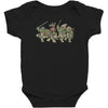 where the wild turtles are Baby Bodysuit
