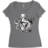 pirate octopus Women's Triblend Scoop T-shirt
