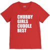 chubby girls cuddle best V-Neck Tee