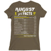 August Girl Facts Virgo Ladies Fitted T-Shirt