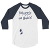 Muggle On Board Navy 3/4 Sleeve Shirt