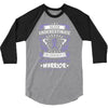 Never Underestimate The Strength Of A Hodgkins Cancer Warrior 3/4 Sleeve Shirt