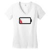 Dead Battery Women's V-Neck T-Shirt