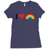 I Love Lgbt Ladies Fitted T-Shirt