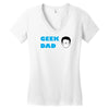 geek dad Women's V-Neck T-Shirt
