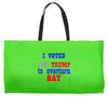 i voted for trump to overturn gay Weekender Totes