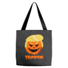 trumpkin funny donald trump pumpkin Tote Bags