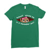 November Peeking Out Baby Girl Ladies Fitted T-Shirt