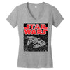 millennium falcon Women's V-Neck T-Shirt