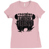 training to beat goku Ladies Fitted T-Shirt