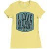 i love my beared husband Ladies Fitted T-Shirt