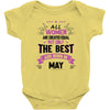 All Women Created Equal But The Best Born In May Baby Onesie
