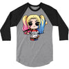 harley quinn 3/4 Sleeve Shirt