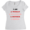 i Am A Woman A Daughter A Mother A Sister Women's Triblend Scoop T-shirt